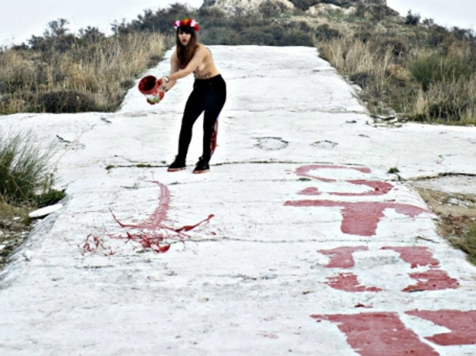 A recent Femen protest in Madrid