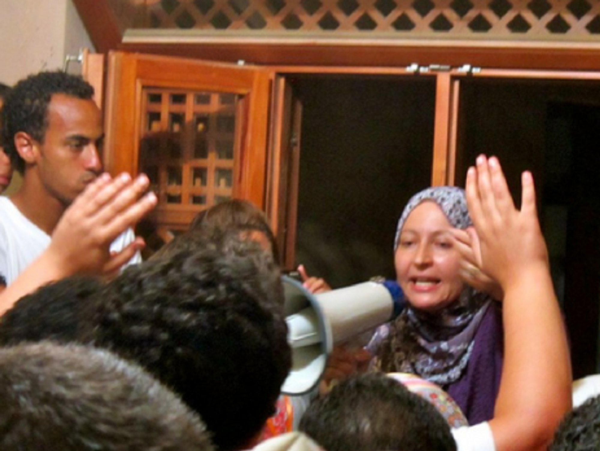 A recent protest in Cairo over university fees (Gigi Ibrahim)