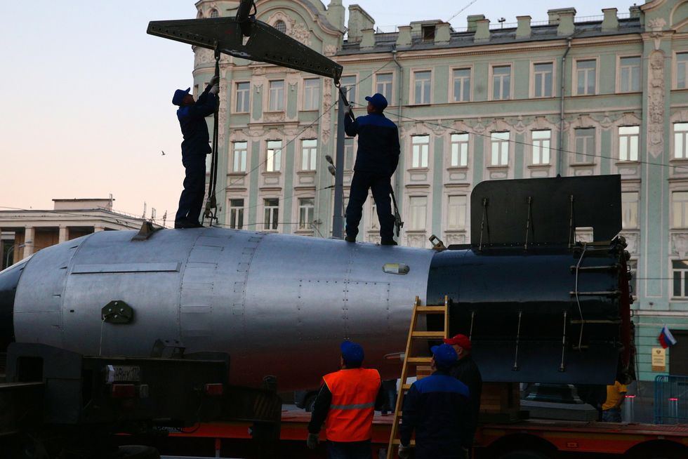 A replica of an AN602 hydrogen bomb in Moscow.