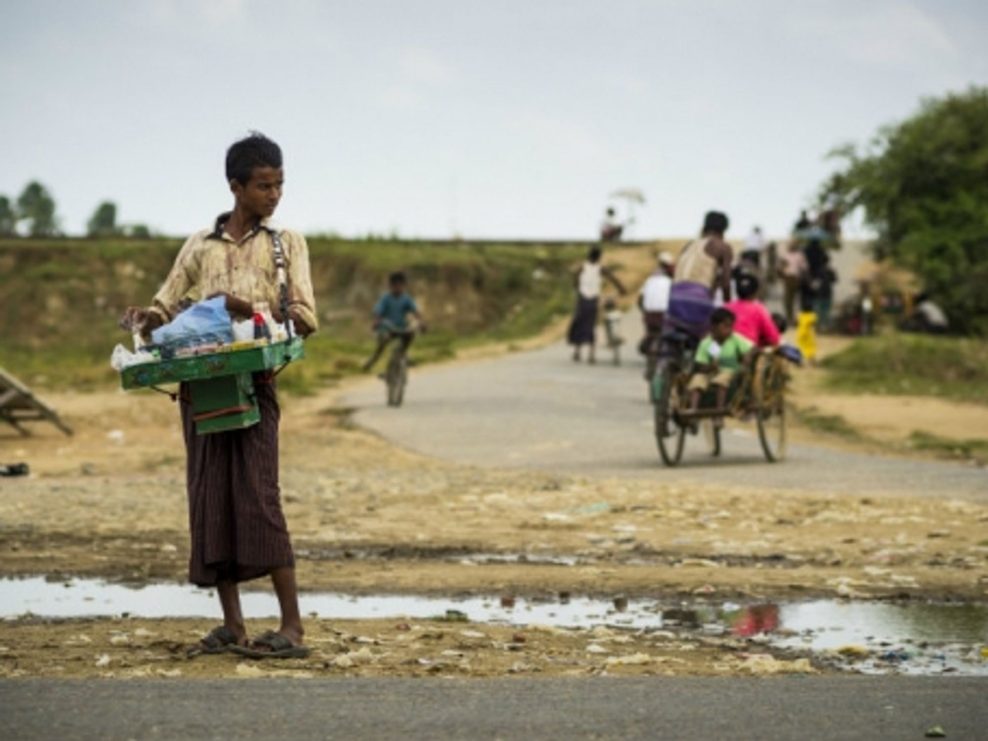 A Rohingya teen in a Myanmar camp for displaced persons.