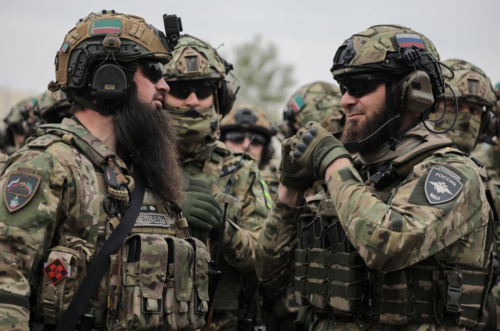 A Russian solider said the Chechens stood out mostly for how well-dressed they are