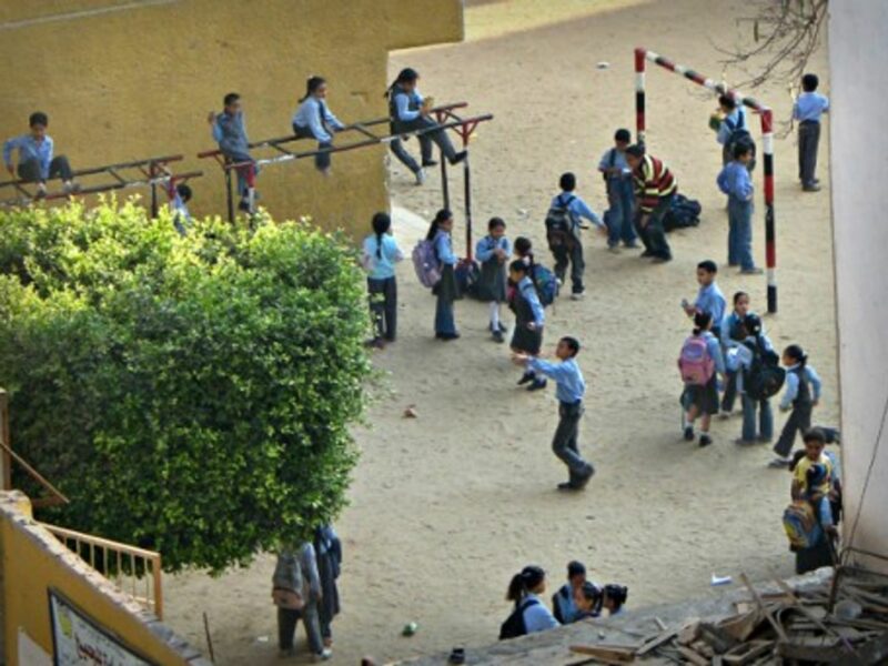 A school playground in Cairo