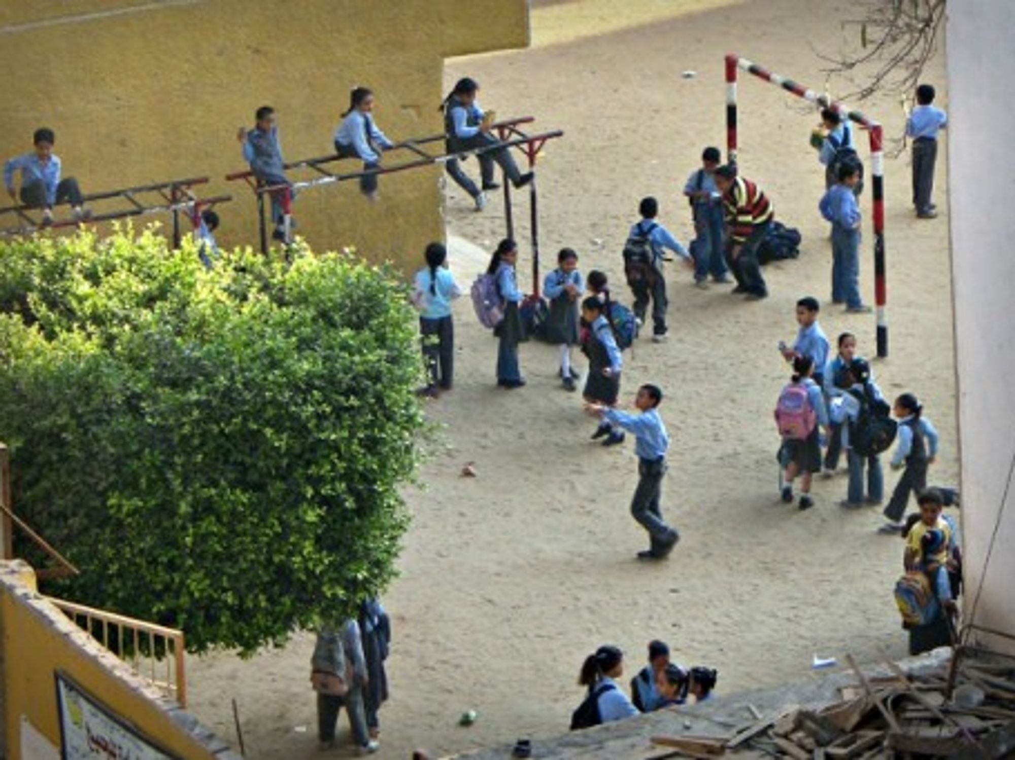 A school playground in Cairo