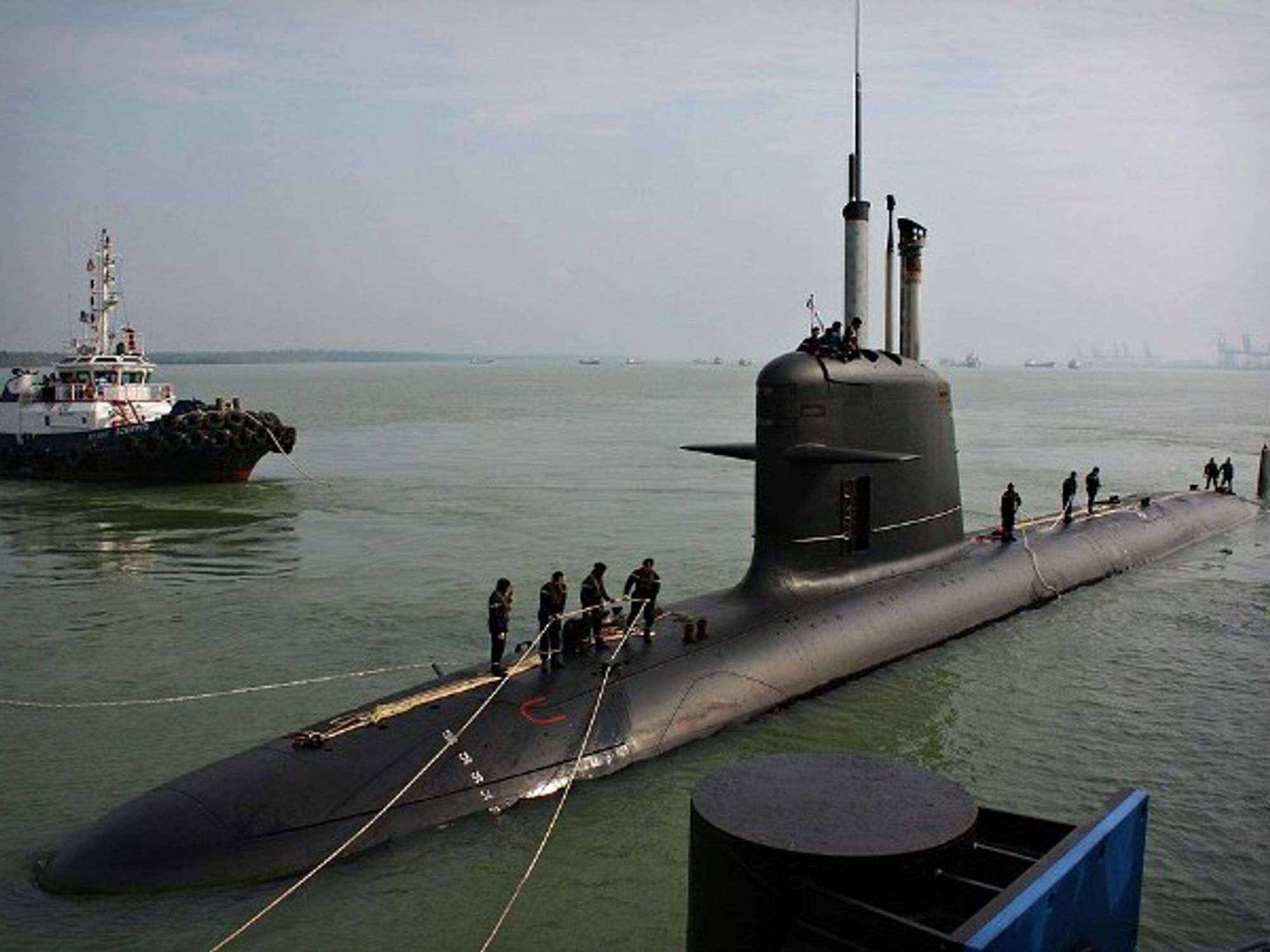 A Scorpene-class submarine in Malaysia