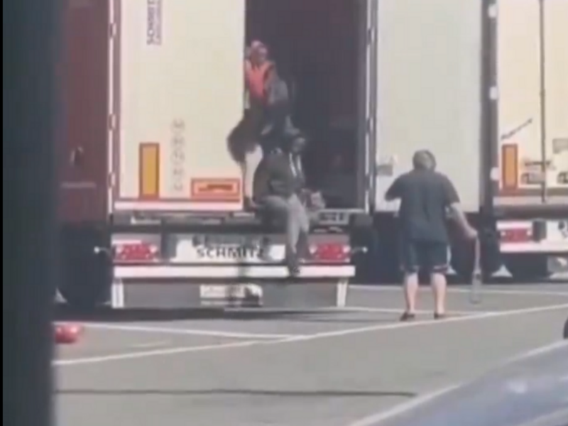 Video Captures Truck Driver Brutally Whipping Migrant Women At French-Italian Border