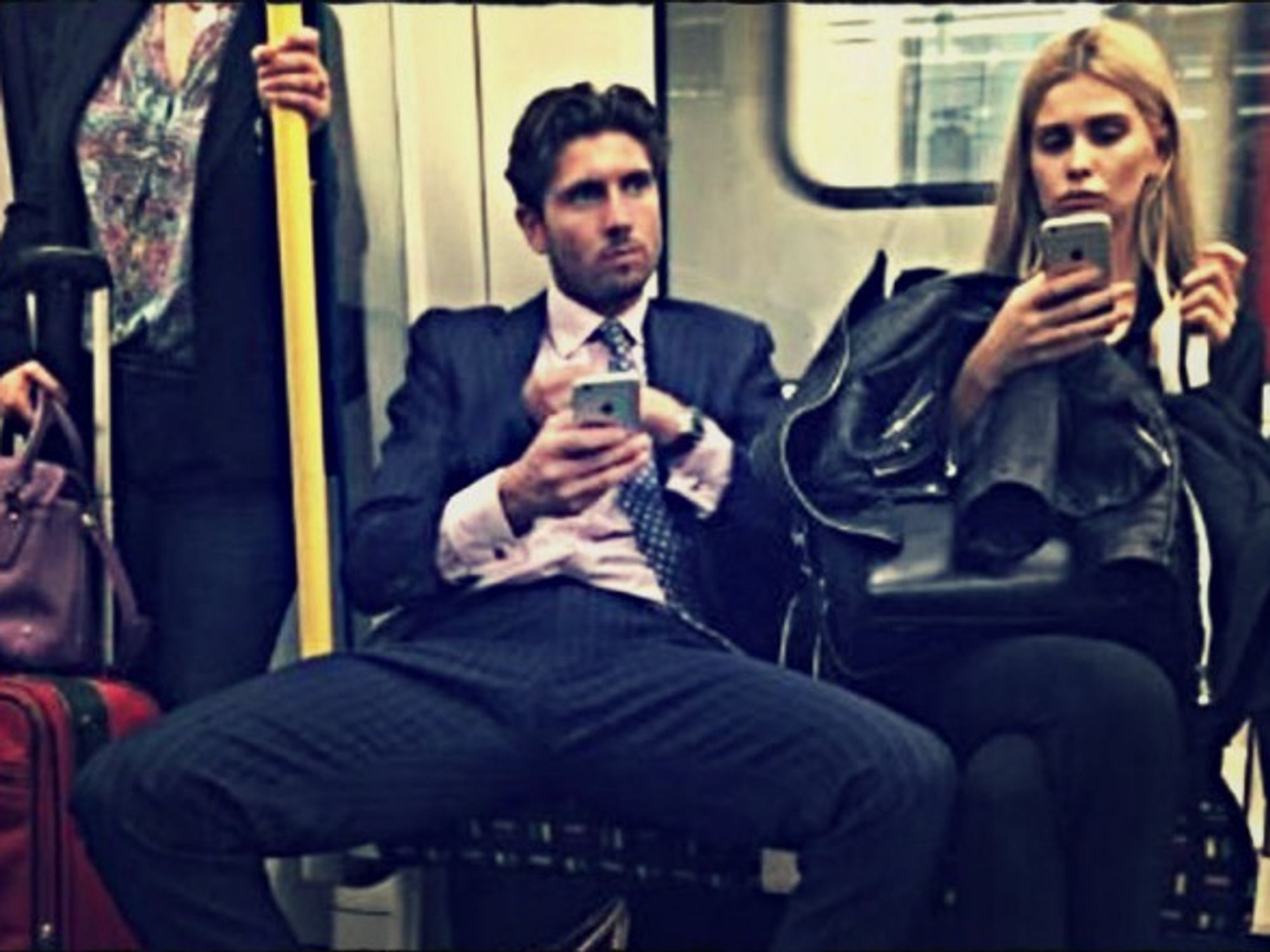 A serious case of metro manspreading...