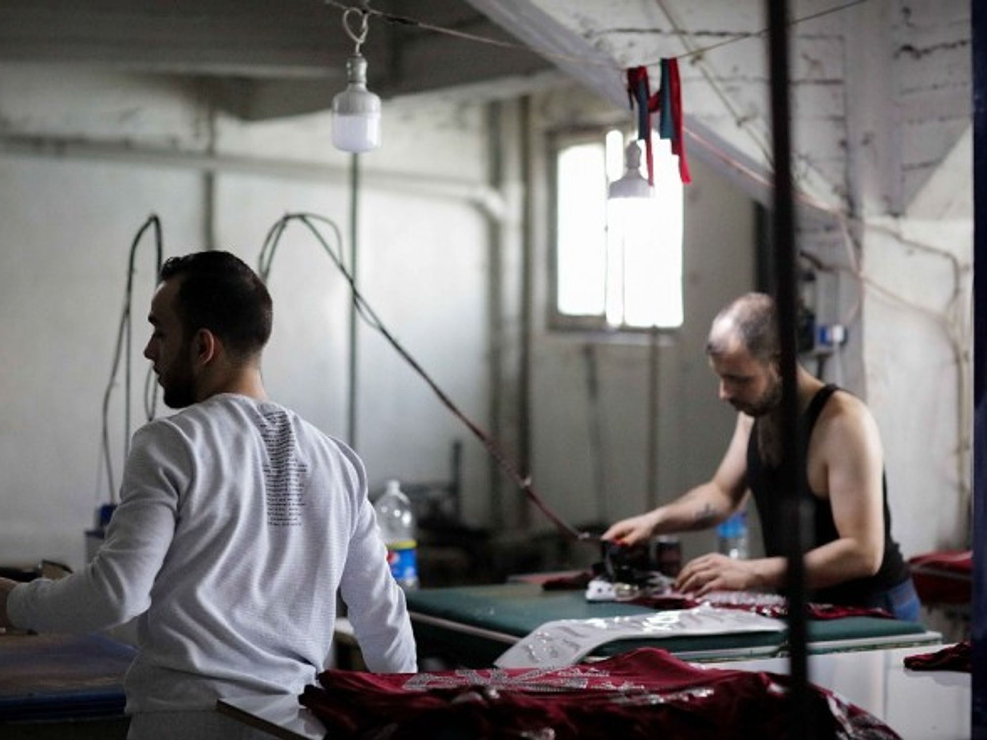 A sewing workshop in Gaziantep, Turkey which was set up by Syrians refugees