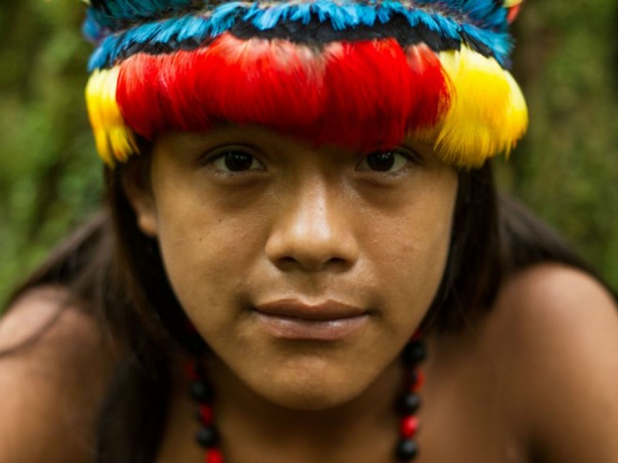 A shaman in the Amazon forest