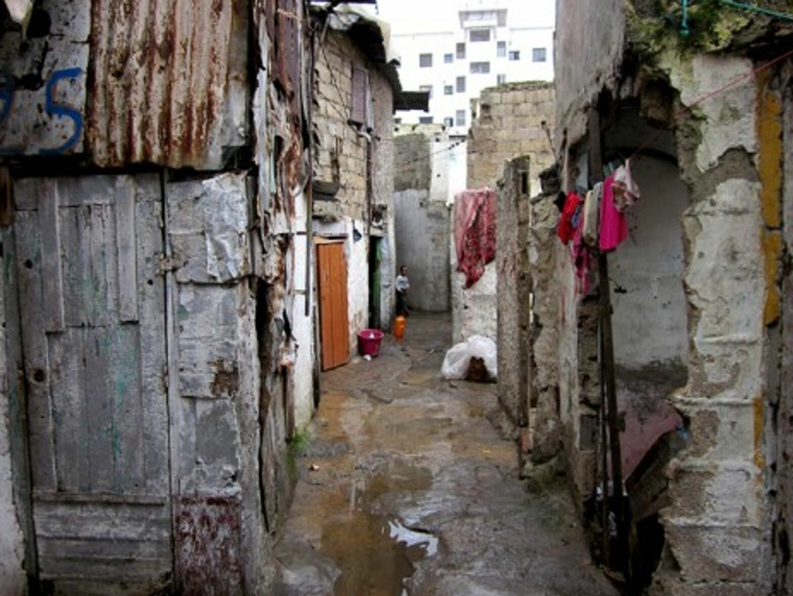 A shantytown in Casablanca