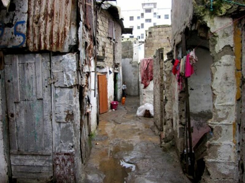 A shantytown in Casablanca