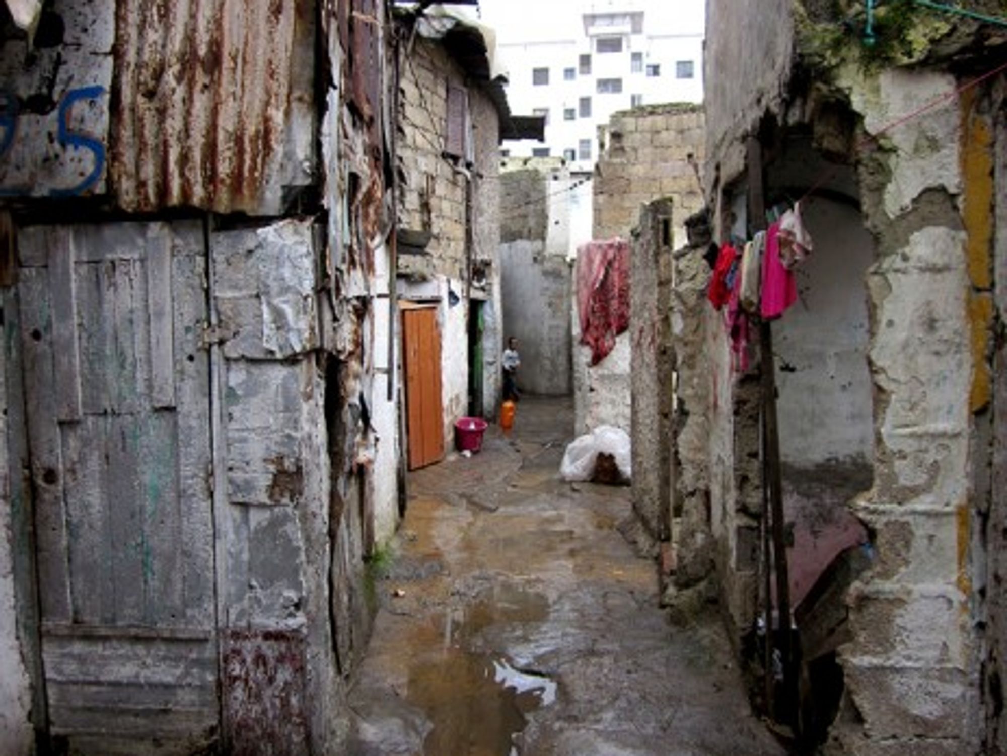 A shantytown in Casablanca