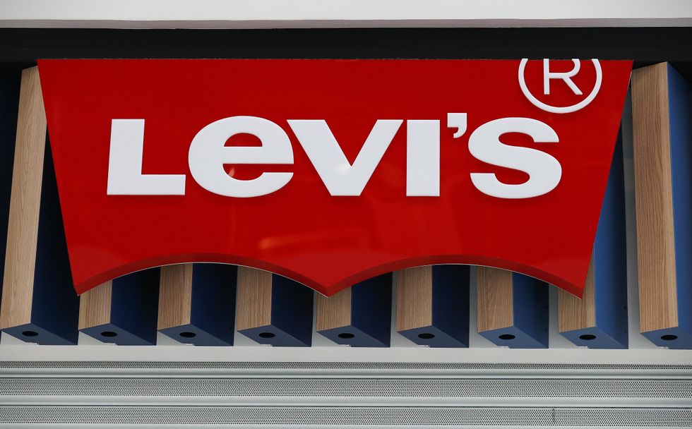 A sign outside a closed Levi's shop in the Aviapark Shopping and Leisure Centre in Russia