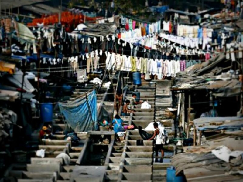 A slum in Mumbai