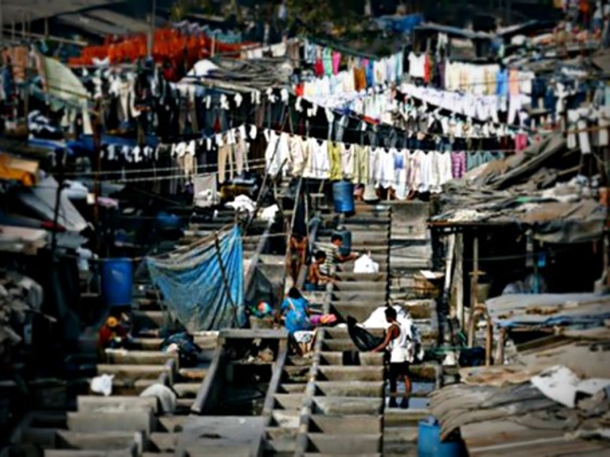 A slum in Mumbai