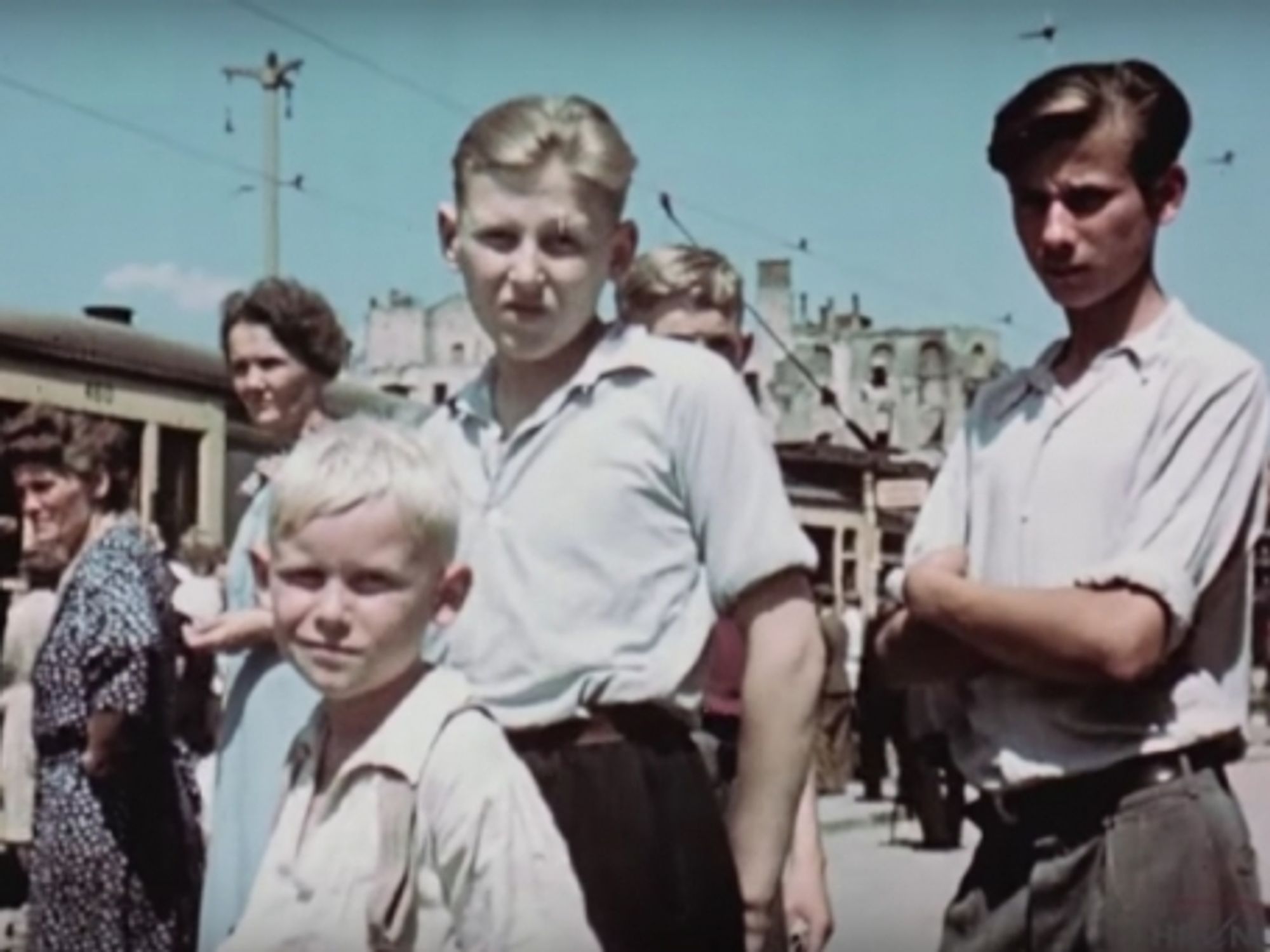 A still from the footage