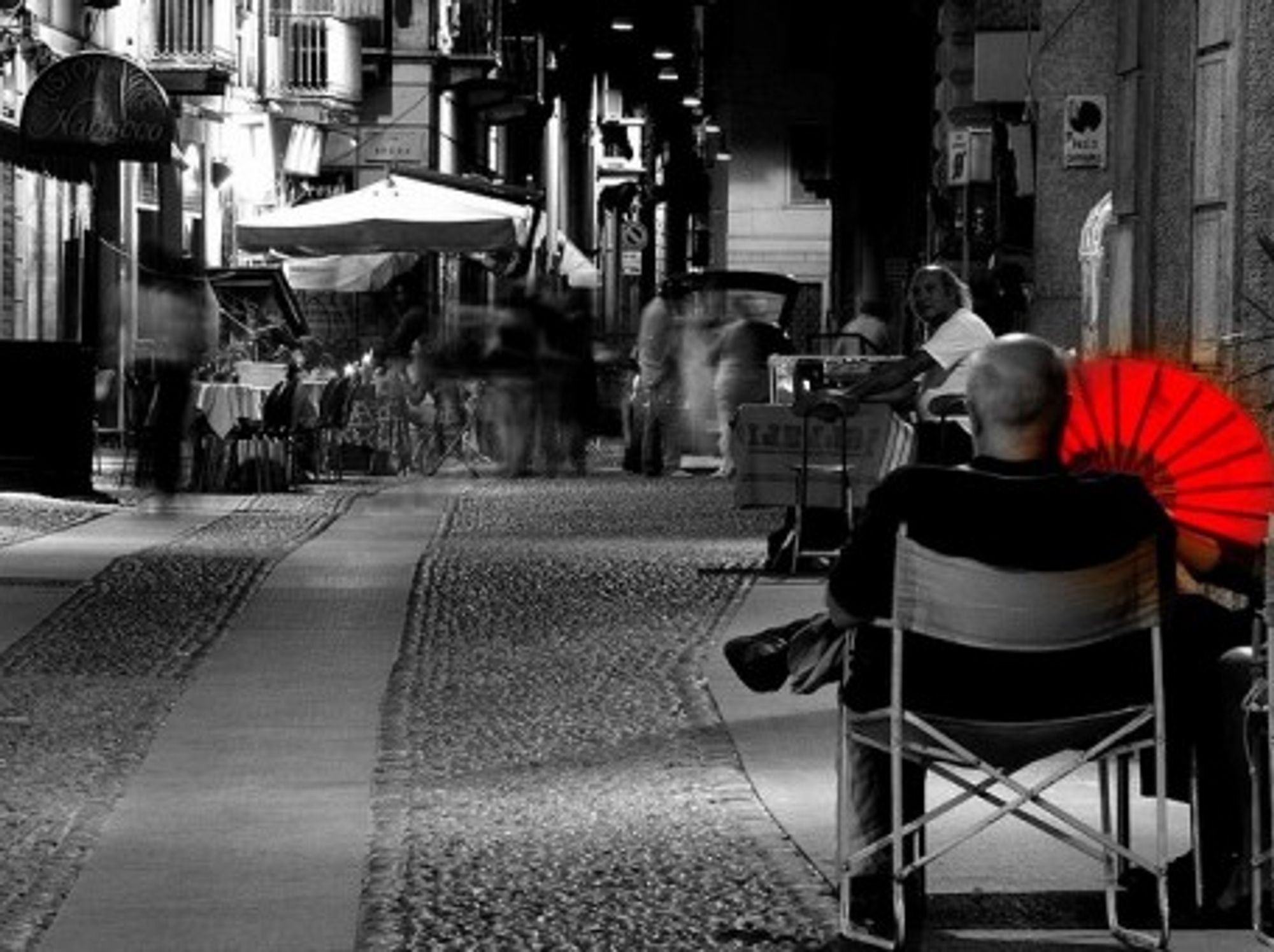 A street scene in Milan, Italy
