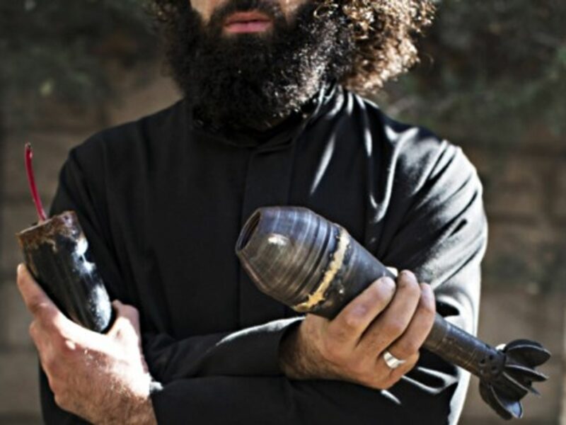 A Syrian bomb maker from Deir Al Zour, in eastern Syria, in 2013.