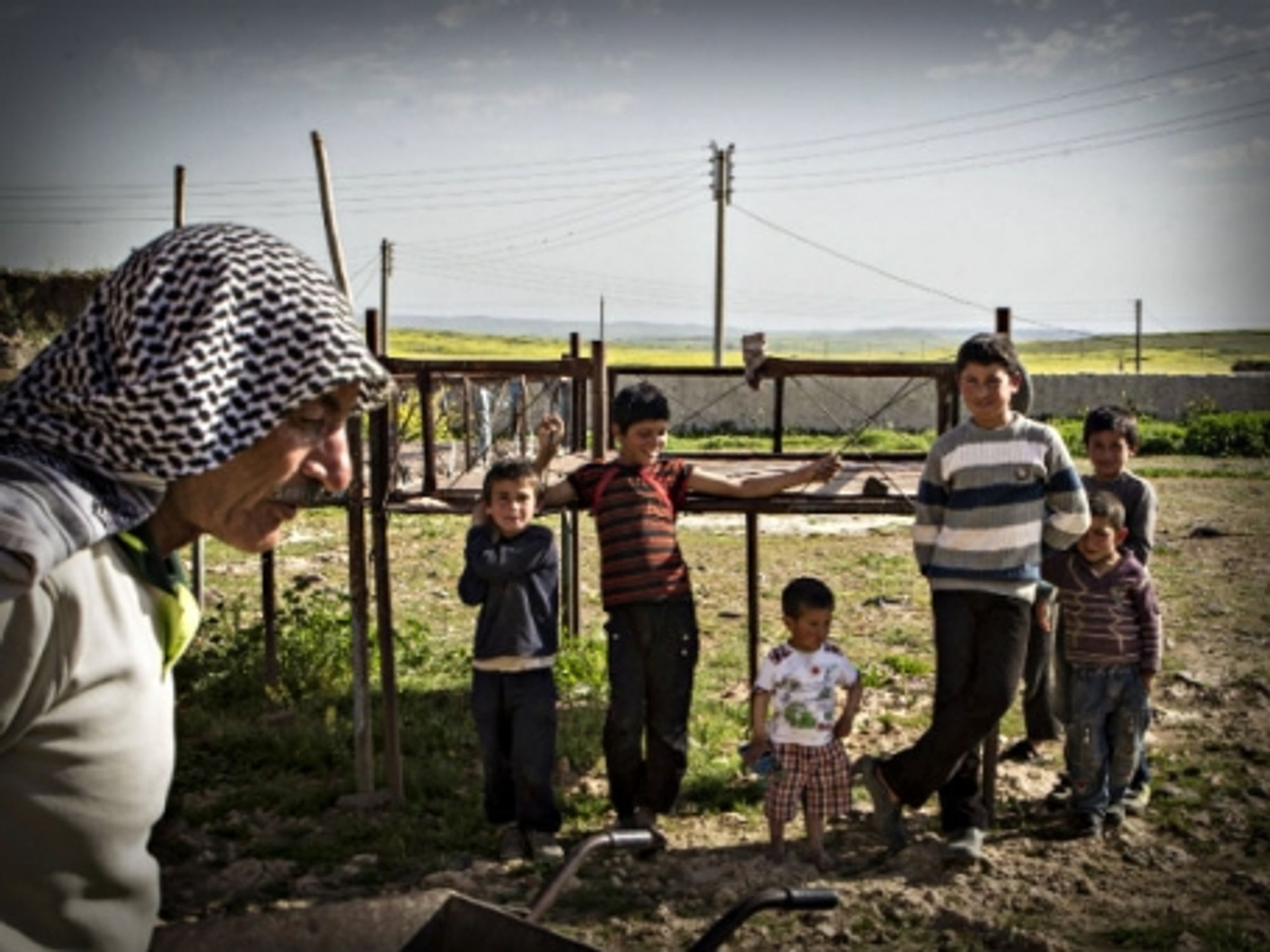 A Syrian Kurd family last April