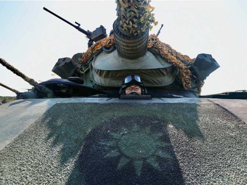 A tank deployed during the National Army Lunar New Year's Military Drill, in Taiwan.