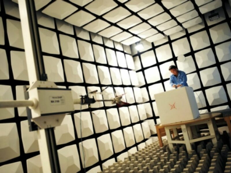 A technician at Huawei HQ in Shenzhen