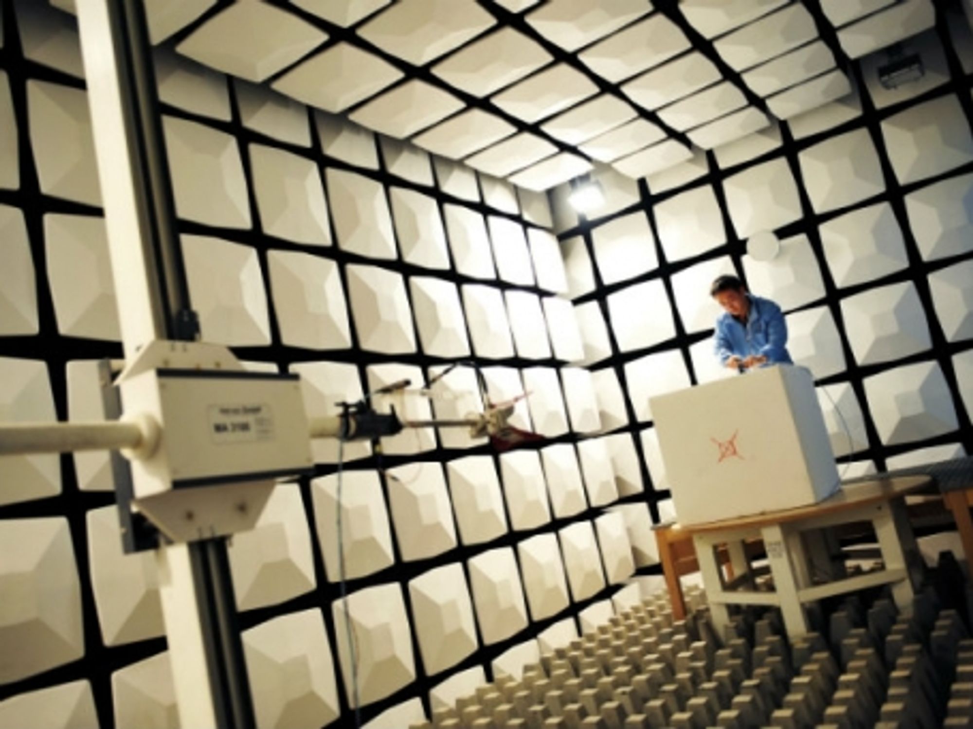 A technician at Huawei HQ in Shenzhen