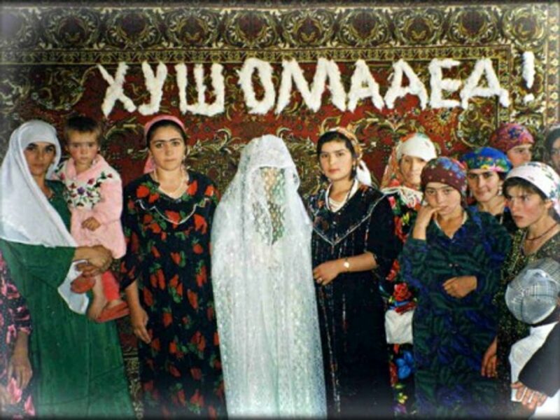 A traditional Tajik wedding