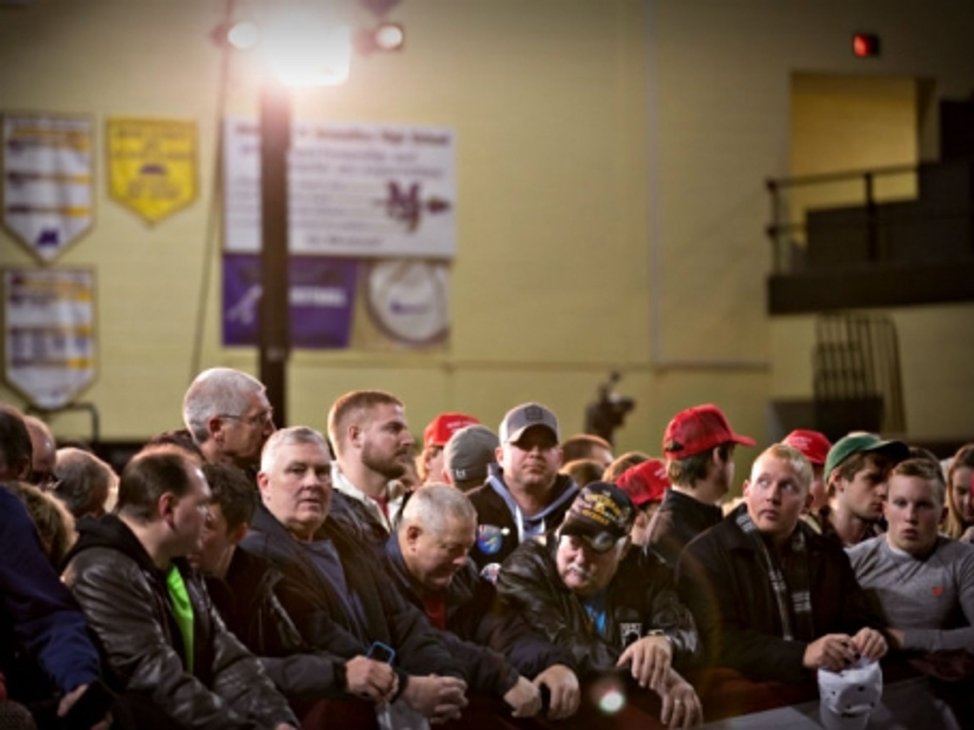 A Trump rally last month in Iowa