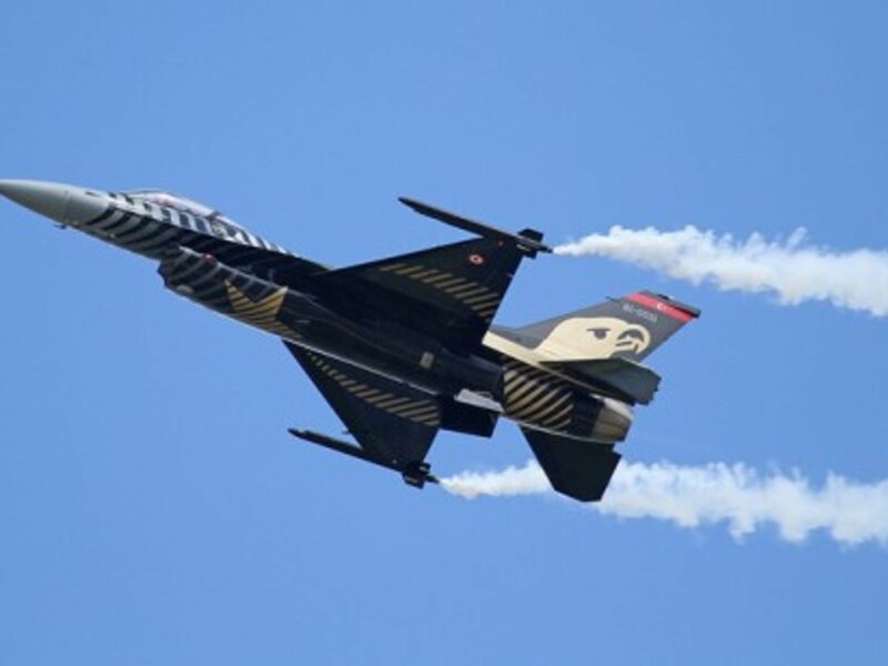A Turkish Air Force F-16 fighter