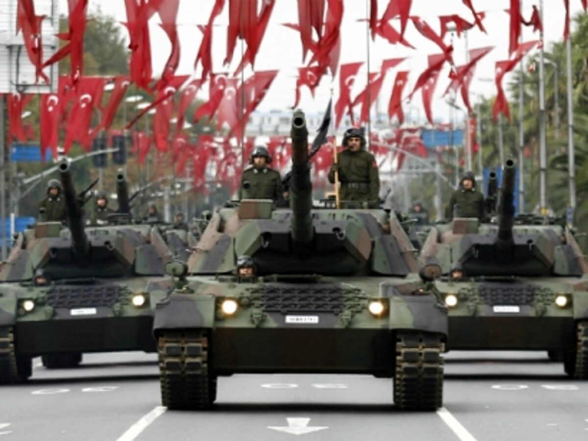 A Turkish military parade in Istanbul on Oct. 29, 2014.