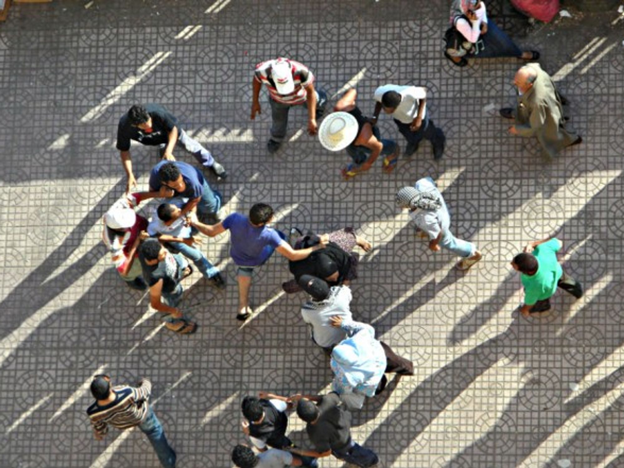 A tussle in Tahrir Square
