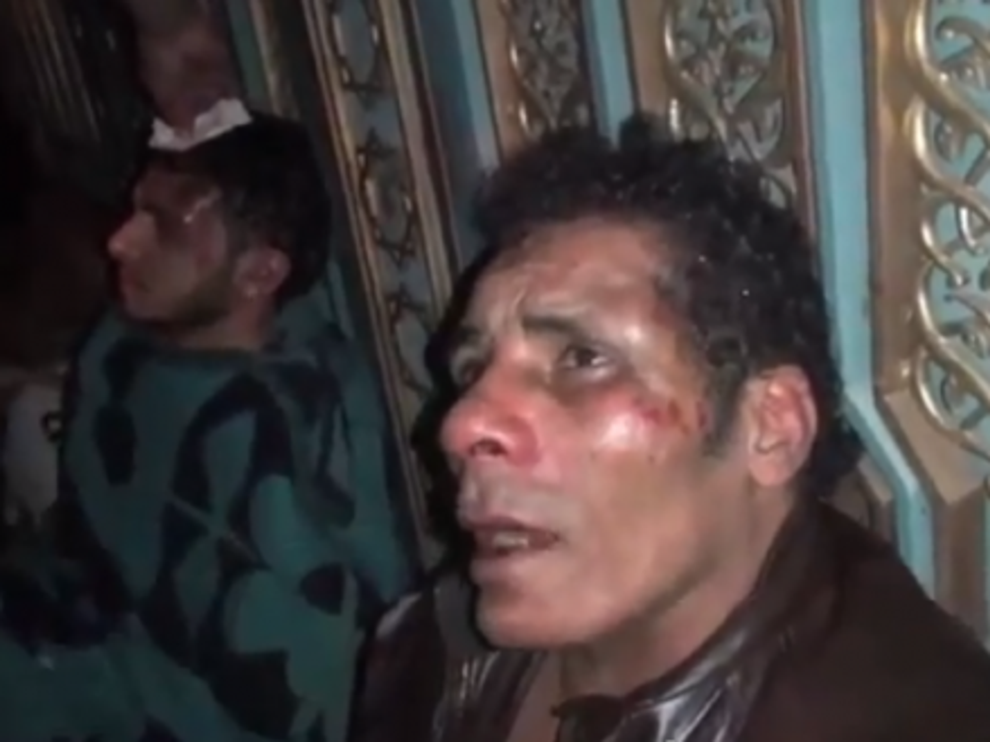 A video capture of two men in Cairo who say they were beaten by Muslim Brotherhood gangs last week