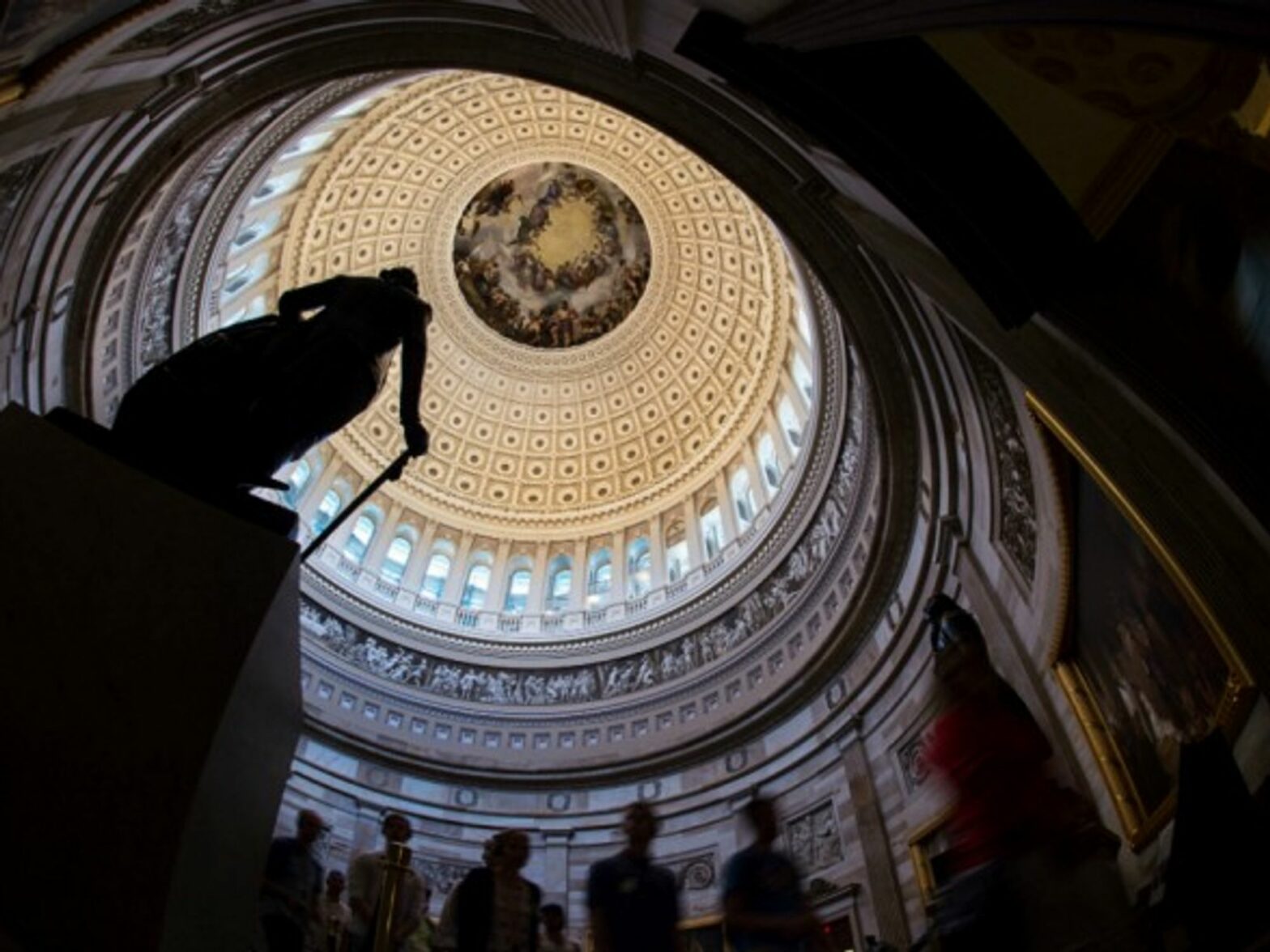 A view inside the Rotunda in Washington D.C.