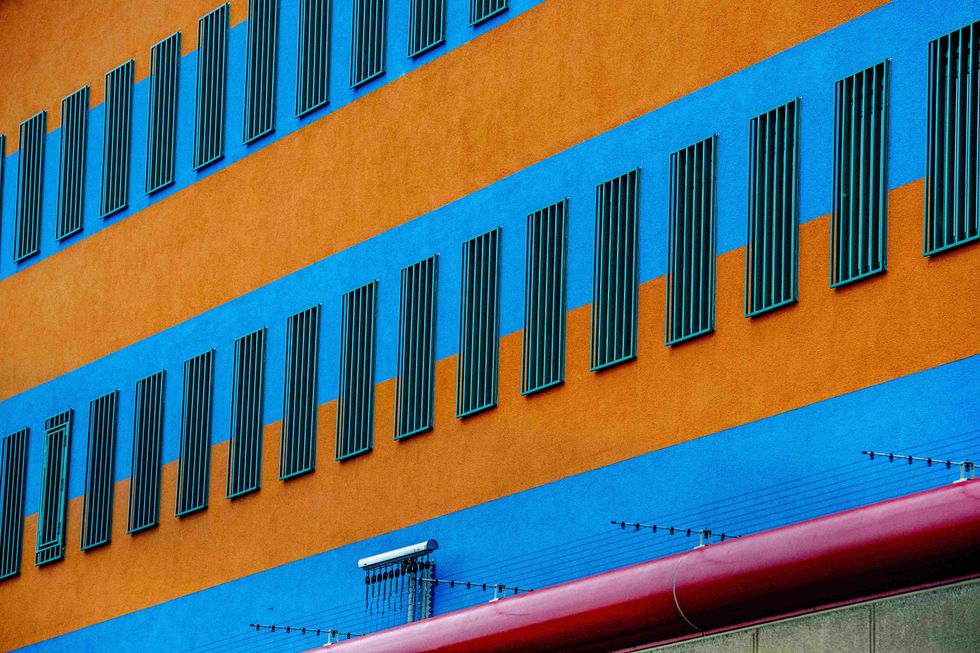 A view on the "De Schie" prison in Rotterdam