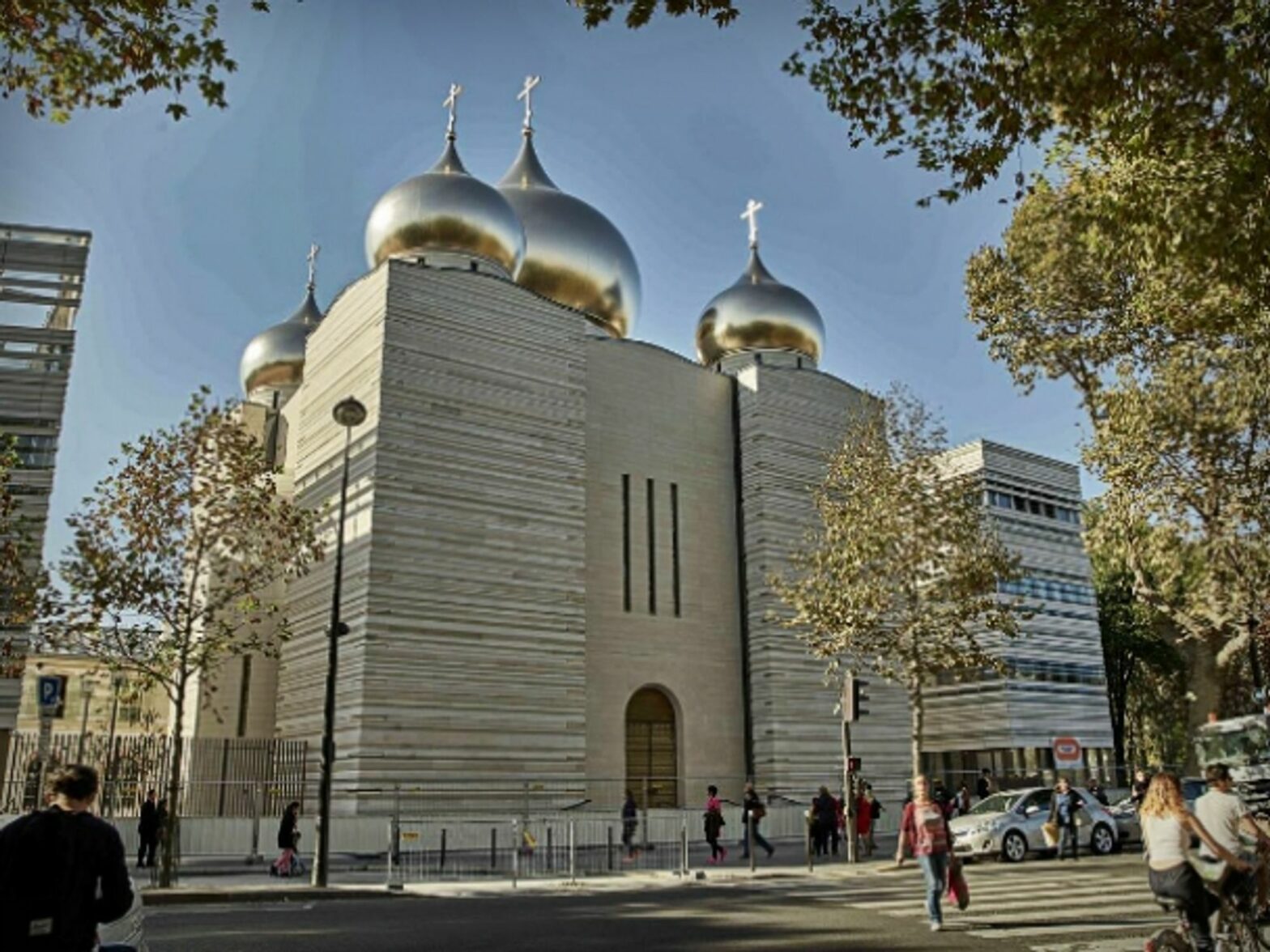 A view on the Orthodox cathedral in Paris
