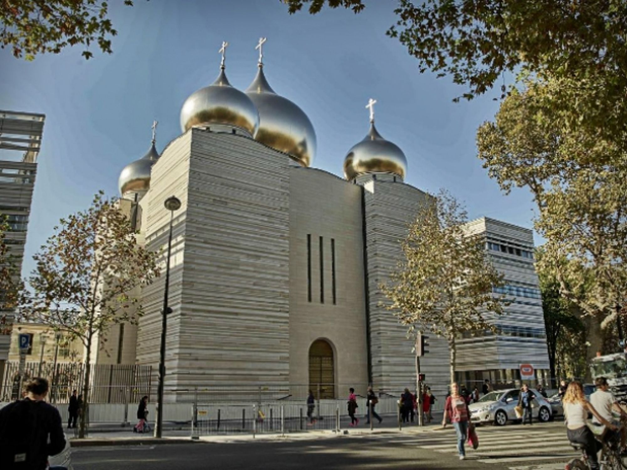 A view on the Orthodox cathedral in Paris