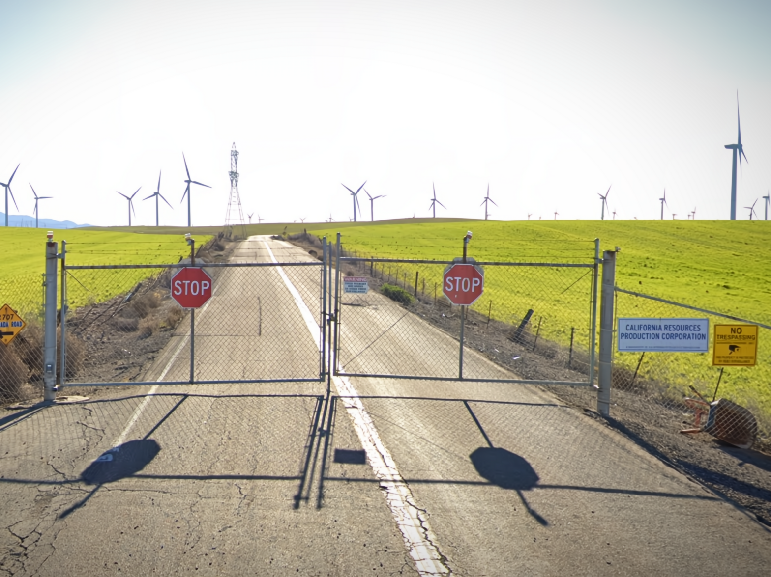 A view on wind turbines in Rio Vista, Solano County.