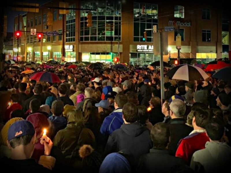 A vigil Saturday night in Pittsburgh