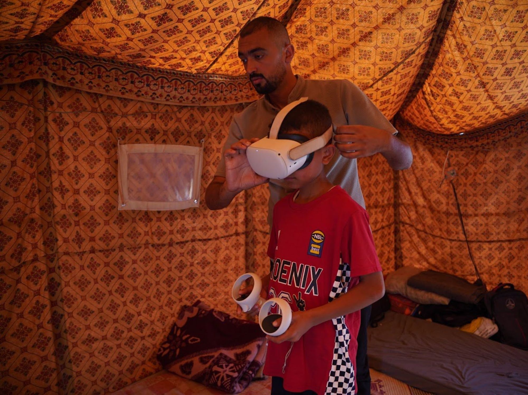 A Precious Refuge For Gaza's Children: Pop-Up Classrooms And Virtual Reality