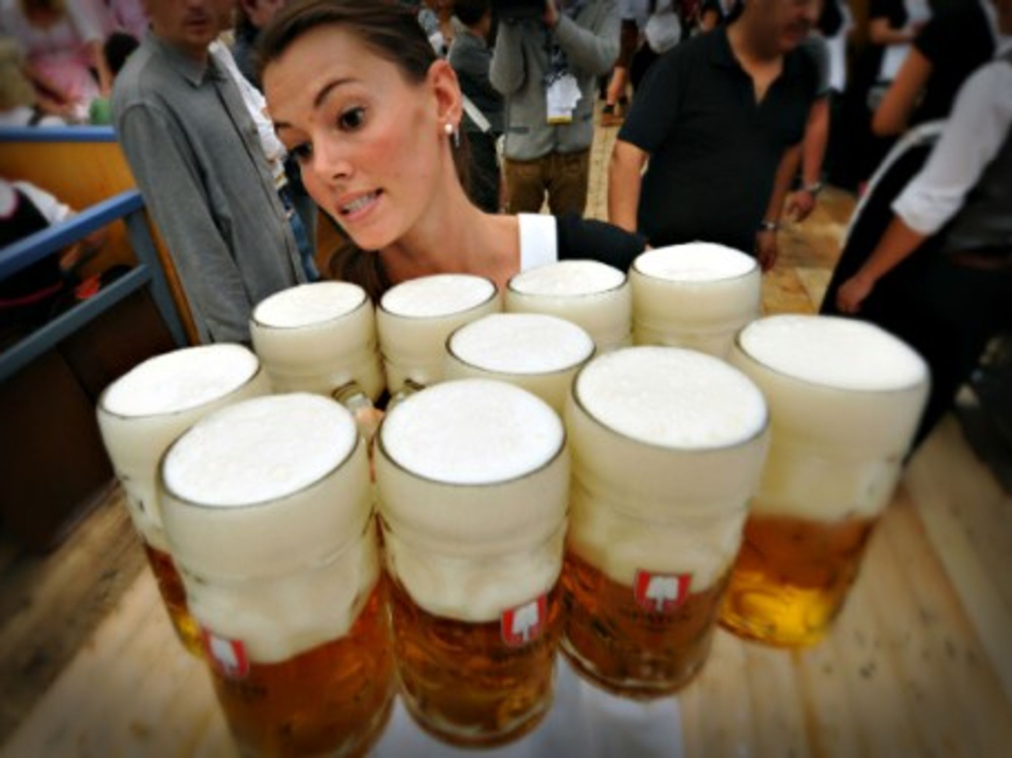 A waitress at Munich's Oktoberfest