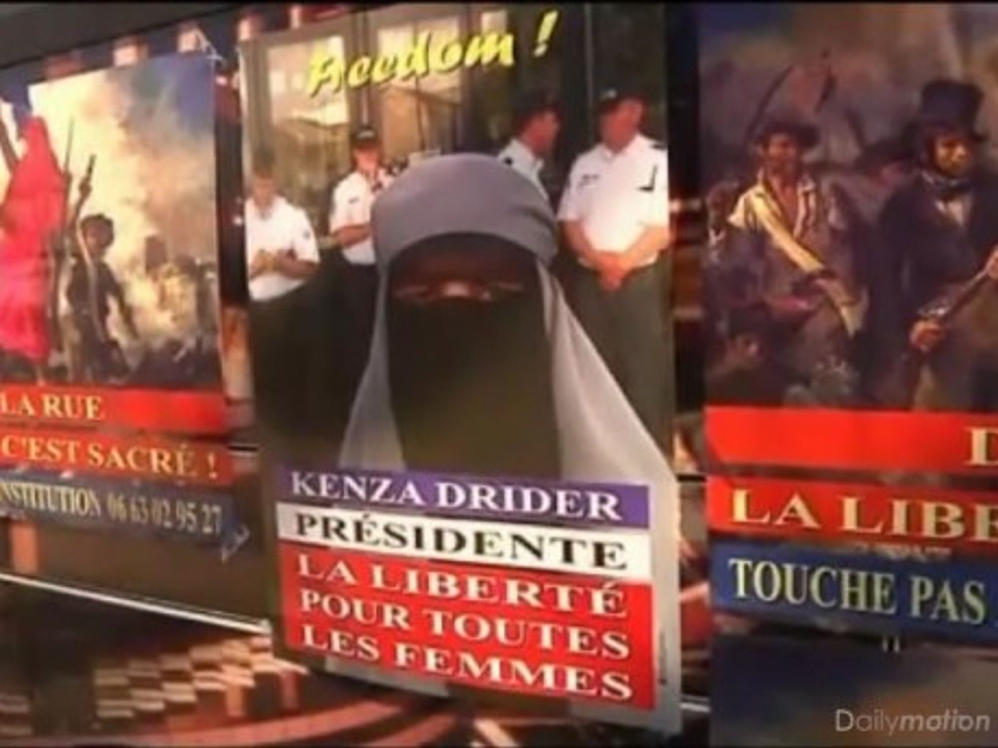 A woman wearing the full-body veil on Saudi Arabia TV1 (Emitron_68)