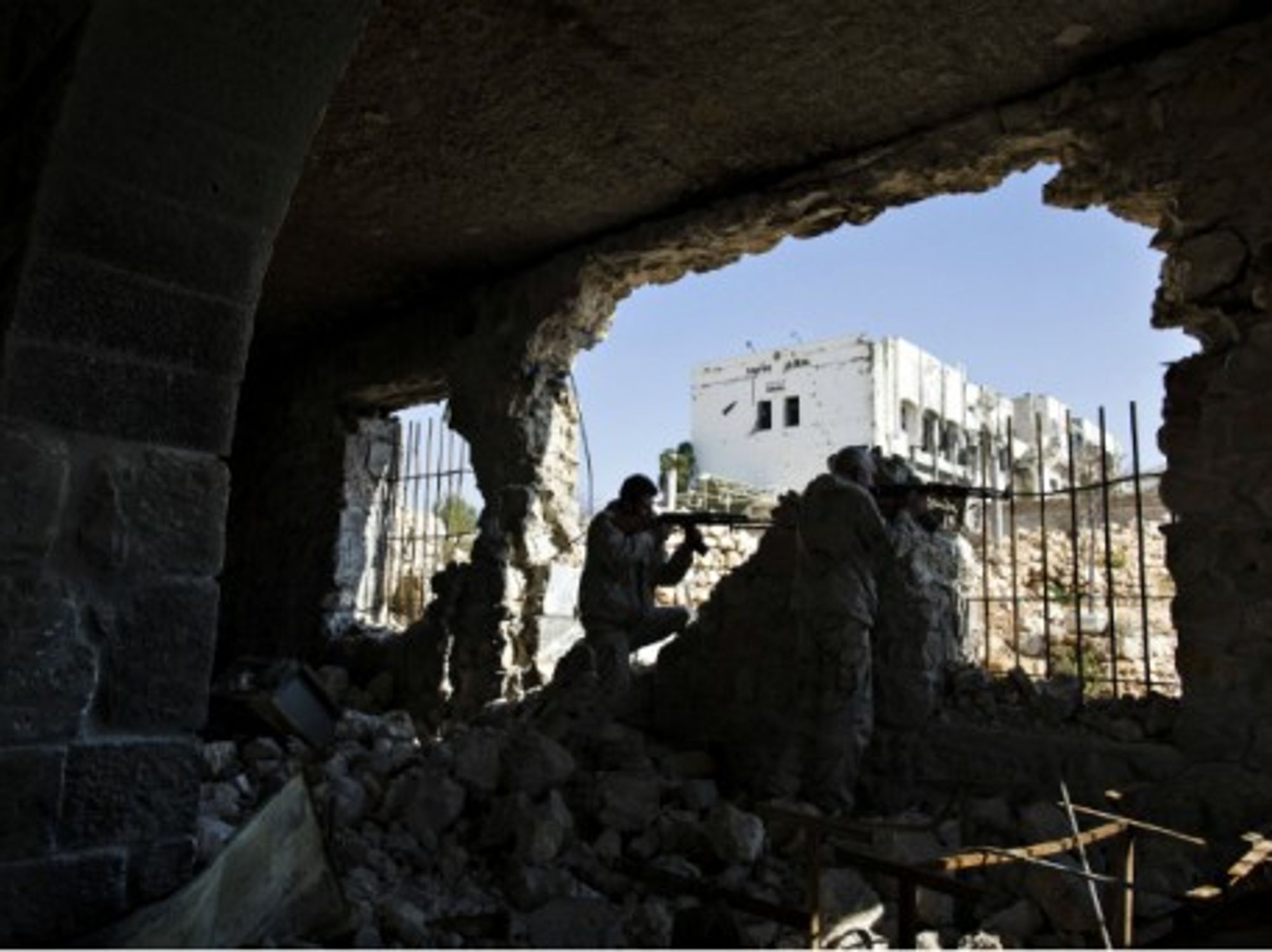 A young Free Syrian Army soldier in Ma'loula, western Syria