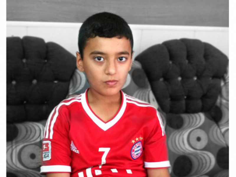 Abdelrahman Qaid Mofuk fled with his family when violence broke out in his hometown of Mosul.