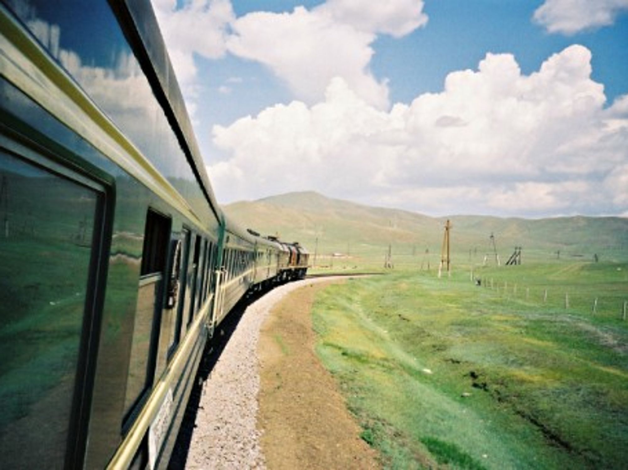 Aboard a Trans-Siberian train