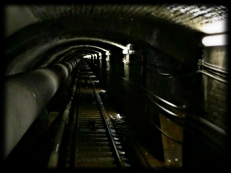 Aboard the funicular that goes from the MiÃ©ville power plant to the Salanfe dam