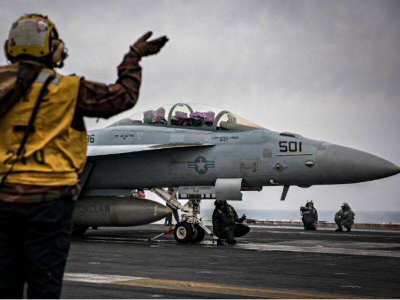 Aboard the USS Carl Vinson on March 19