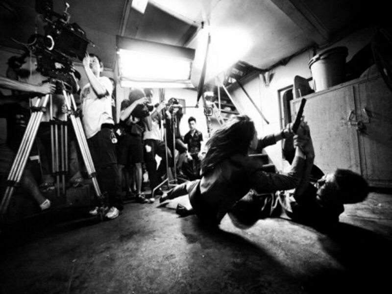 Action scene in Guangzhou