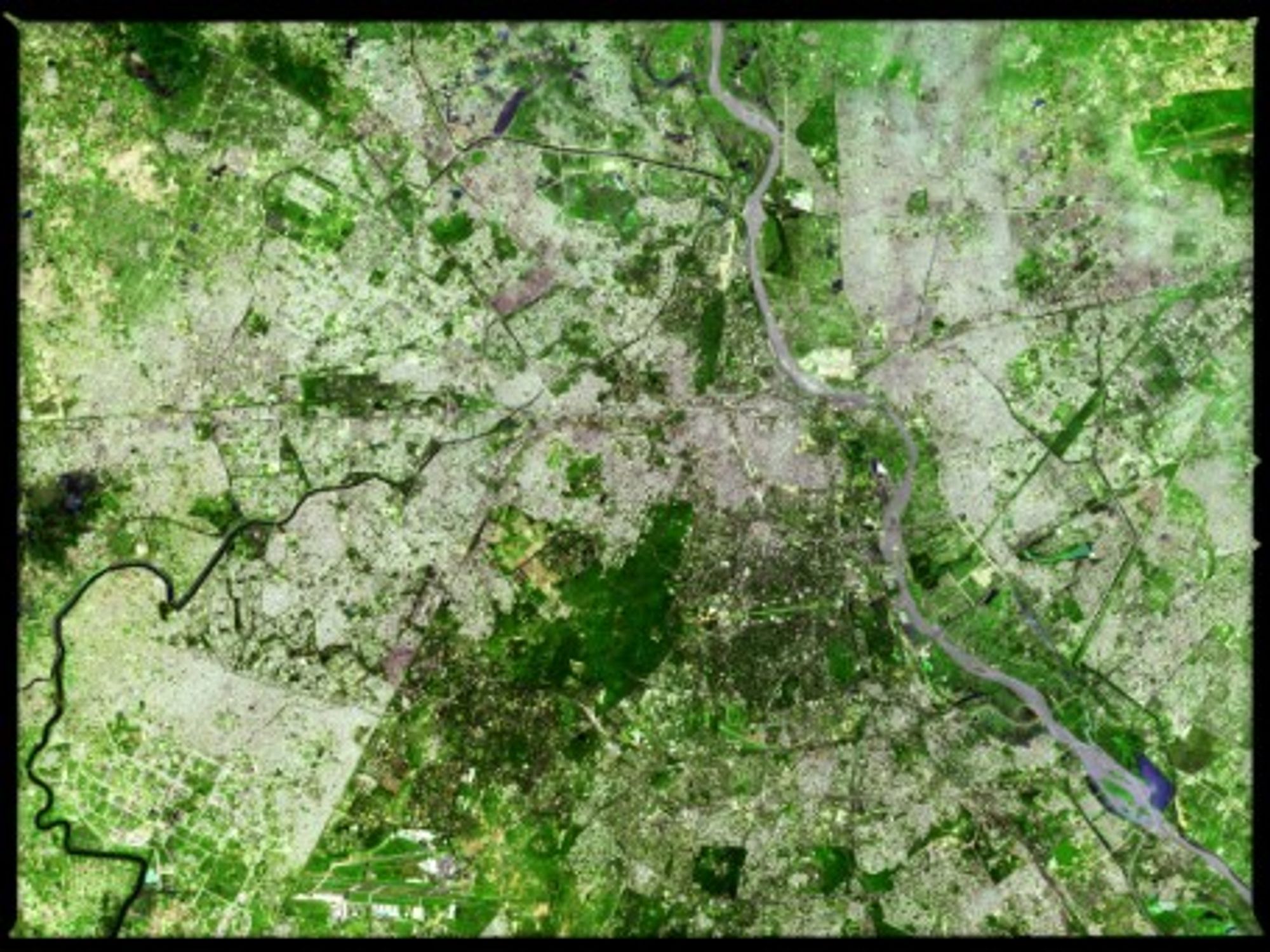 Aerial view of New Dehli