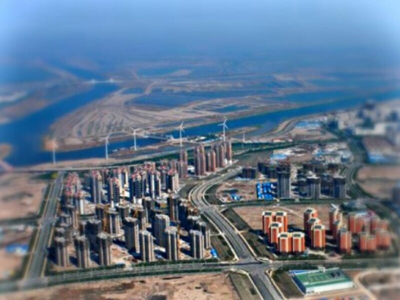 Aerial view of Sino Singapore Tianjin Eco-City