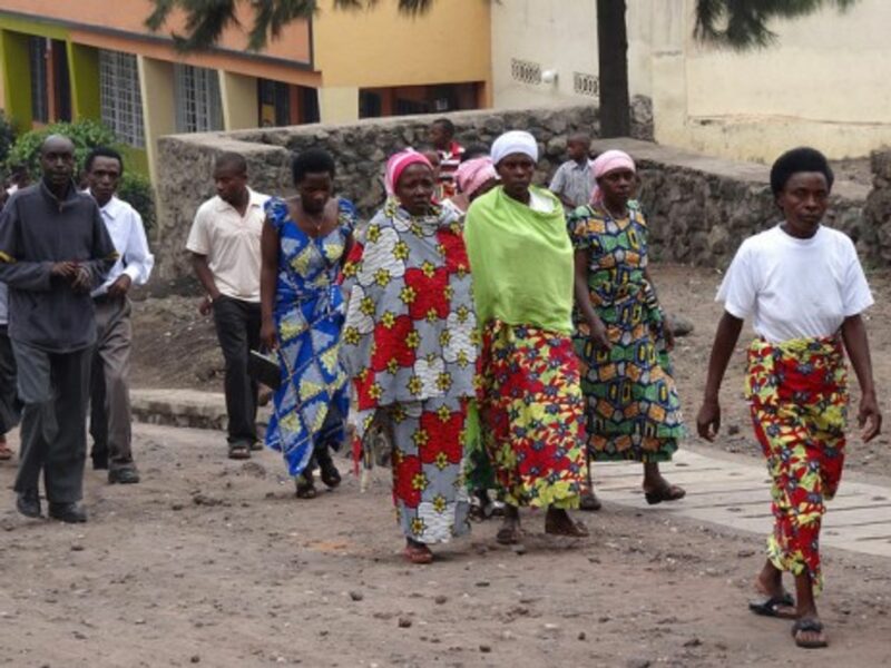 After church, in Rwanda