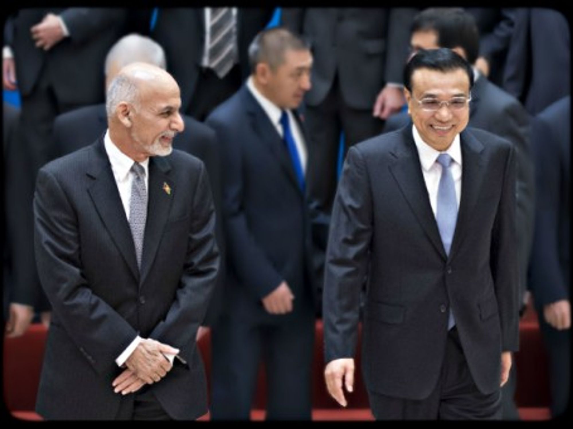 Agfhan President Ashraf Ghani and Chinese Premier Li Keqiang